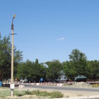 Check point at the entrance to Gvardeyskiy, Отар