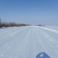 зимняя дорога, Егиндыбулак