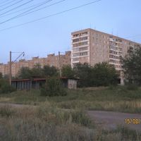 Sotsgorod. View from the lakeshore, Темиртау