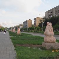 Boulevard on Metallurgov Av., Темиртау