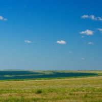 Lake in steppe, Володарское