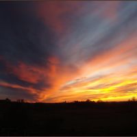 Красивое закатное небо/Beautiful sunset, Ленинское