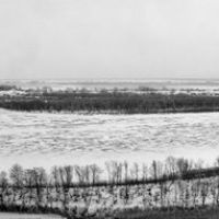 Winter river( view from granary), Иртышск
