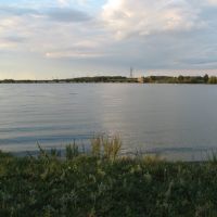 Вид на гидроузел со стороны водохранилища, Сергеевка