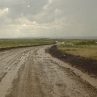 On the road between Semey and Ust-Kamenogorsk, summer 2007, Акжал