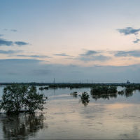 Река Карталы-Аят после проливных дождей, Георгиевка