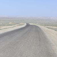 Главная дорога на нефтегазовом месторождении Узень, 2006г., Жарма