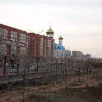 Astana, Zhirentaev street, park, Таскескен