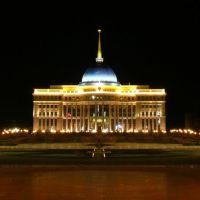 Astana, Ak-Orda at night, Астана