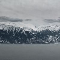 Almaty mountains, photo from the plane / Алматинские горы, фото с самолёта, Аршалы
