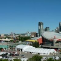 Stampede grounds and east side of the downtown Calgary, Калгари