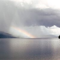 rainbow over Tchesinkut Lake, Вест-Ванкувер