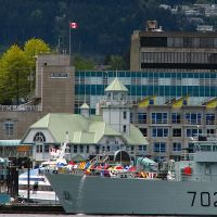 Canadian Naval vessel visits Nanaimo Harbour, Нанаимо