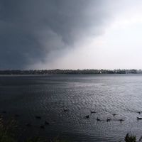 Storm over Cataraqui river, Кингстон