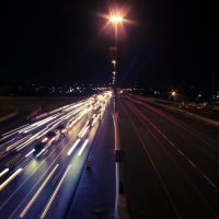 Highway 403 at night, Оаквилл