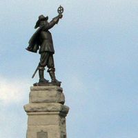 Canada, la statue du découvreur Samuel Champlain à Ottawa, Оттава