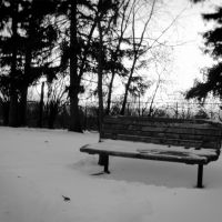 Snowy Park Bench, Ошава