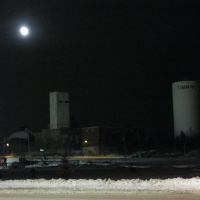 Headframe and Watertower at Night, Тимминс