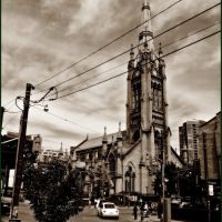 St. James Cathedral - 1853, Tower and spire at 305 ft , which is not CN Tower hight, but quite tall for a church., Торонто