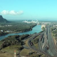 Mt. McKay and the Kam River and CPR rail yard, Тундер Бэй