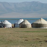 Yurts near Song kol lake, Боконбаевское