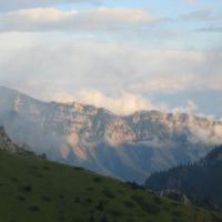 View from Moldo-Ashuu pass road, Каинда
