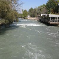 Osh, City park, Ak-Bura river, Ош