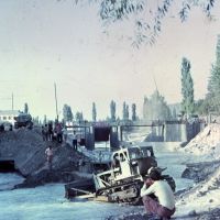 Кадамжай. Расчистка русла после селя 06. 1977 фото А.А. Шмидт, Пульгон
