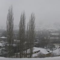 Kadamzhay, winter, view from cemetery, Пульгон