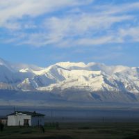 the Pamirs with Alay Mountains in the morning, Сары-Таш