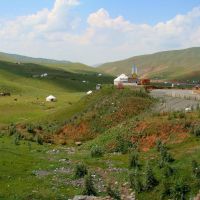 Between Taldyk pass and Sary-Tash, Kyrgyzstan, Сары-Таш