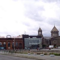 Panoramic view of northern side of Church square, Гюмри