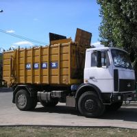 Rubbish Truck in Kobryn - Belarus, Кобрин