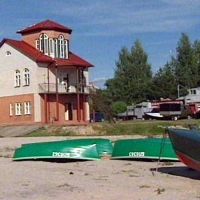 Ratownicza stacja nad brzegiem jeziora, Браслав