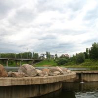 Vićba river in Viciebsk, Витебск