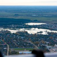 Lepel.  View from the airplane, Лепель