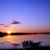 Закат над Сенненским озером, Сенно
