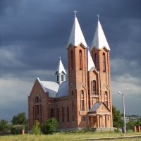 Roman Catholic cathedral in Svelahorsk, Belarus, Белицк