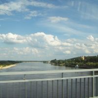 View from a bridge, Мозырь