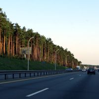 Minsk beltway in the evening, Пинск