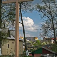 The cross near the church in Smaliavičy, Смолевичи