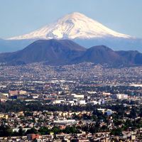 Volcán Popocatepetl desde Latino, Текскоко (де Мора)