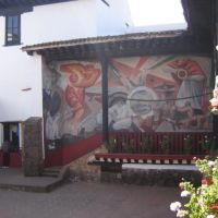 Mural alusivo a la actividad artesanal. Casa de los 11 patios, Пацкуаро