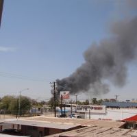 Incendio visto desde Iglesia El Shadai, Мехикали