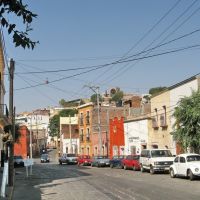 The Zacatecas cable car above the street, Сомбререт