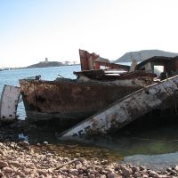 Desmantelamiento de barco abandonado, Гуэймас