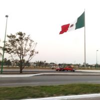 Bandera de México en el parque bicentenario, Сьюдад-Мадеро