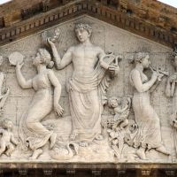 Detalle del conjunto escultórico de Apolo y las nueve musas, Гвадалахара