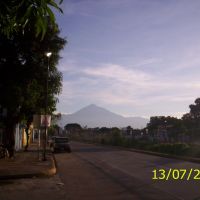 Volcán Tacaná visto desde el Par Víal (9a y 7a. Sur) y 32 Oriente. Tapachula, Chis., Тапачула