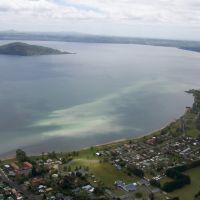 Rotorua: Lake from elicopter, Роторуа